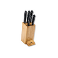 Conjunto de 5 Facas c/ Suporte em Bambu
