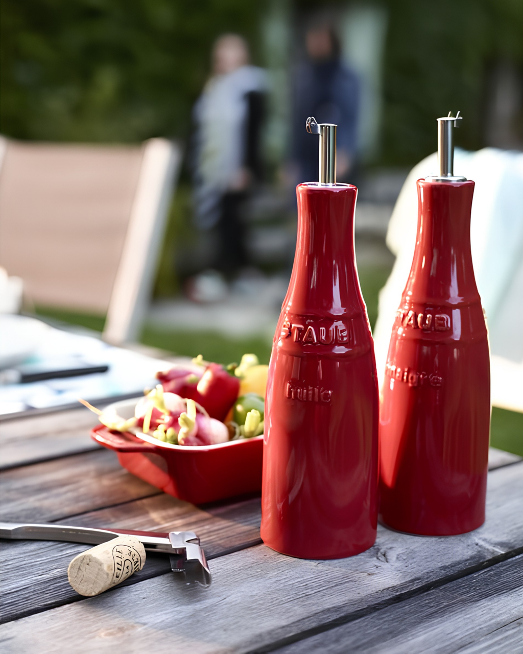 Conjunto de Azeite e Vinagre STAUB (Vermelho Cereja)