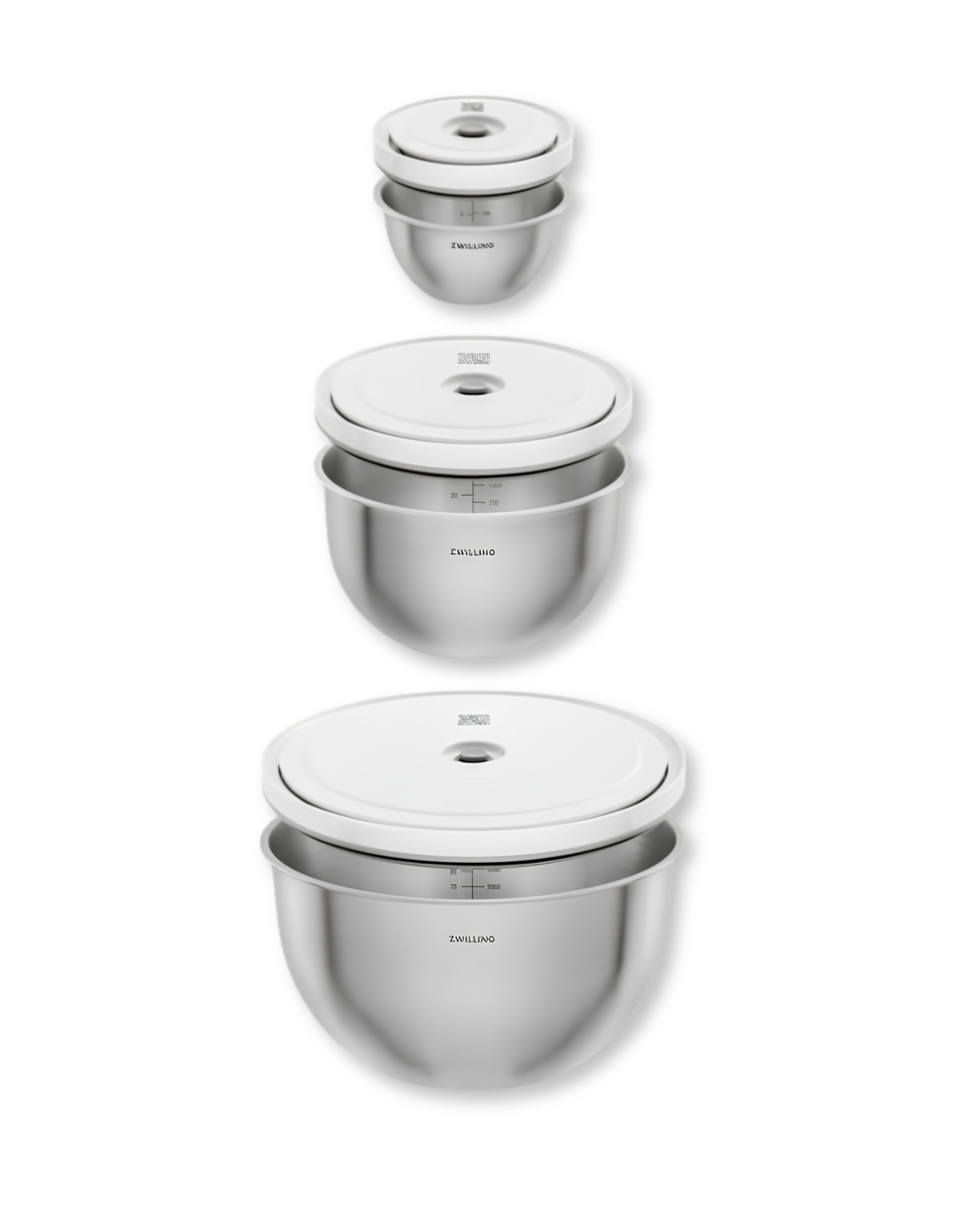 Conjunto de Tigelas de Aço Inoxidável a Vácuo ZWILLING S/M/L (3 Peças)