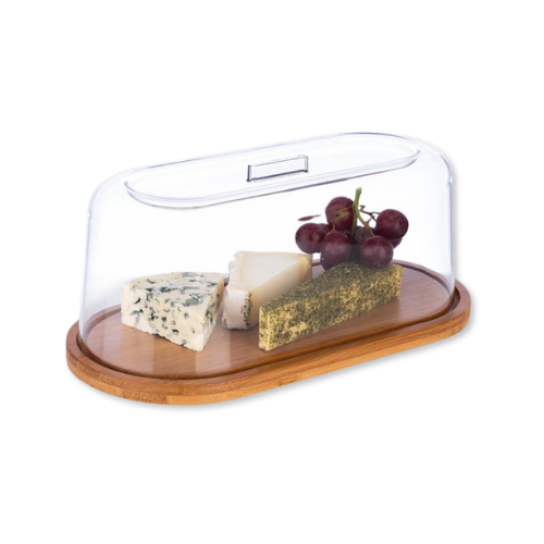 Tabuleiro c/ Tampa em Bambu e Poliestireno