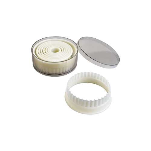 Corta-Massas Redondos Rizados (9 Peças)