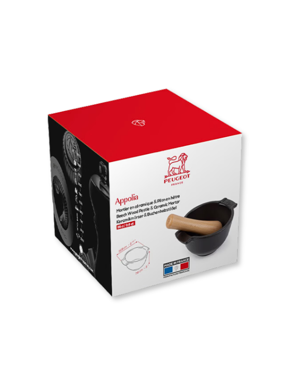 Almofariz em Cerâmica c/ Pilão de Madeira (14 CM)